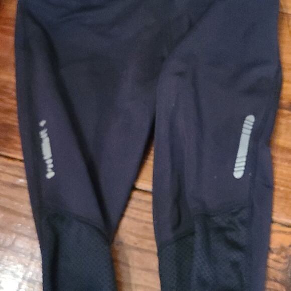 bcg Leggings Black Cropped Workout Inside Pocket Sz XS - Picture 5 of 5